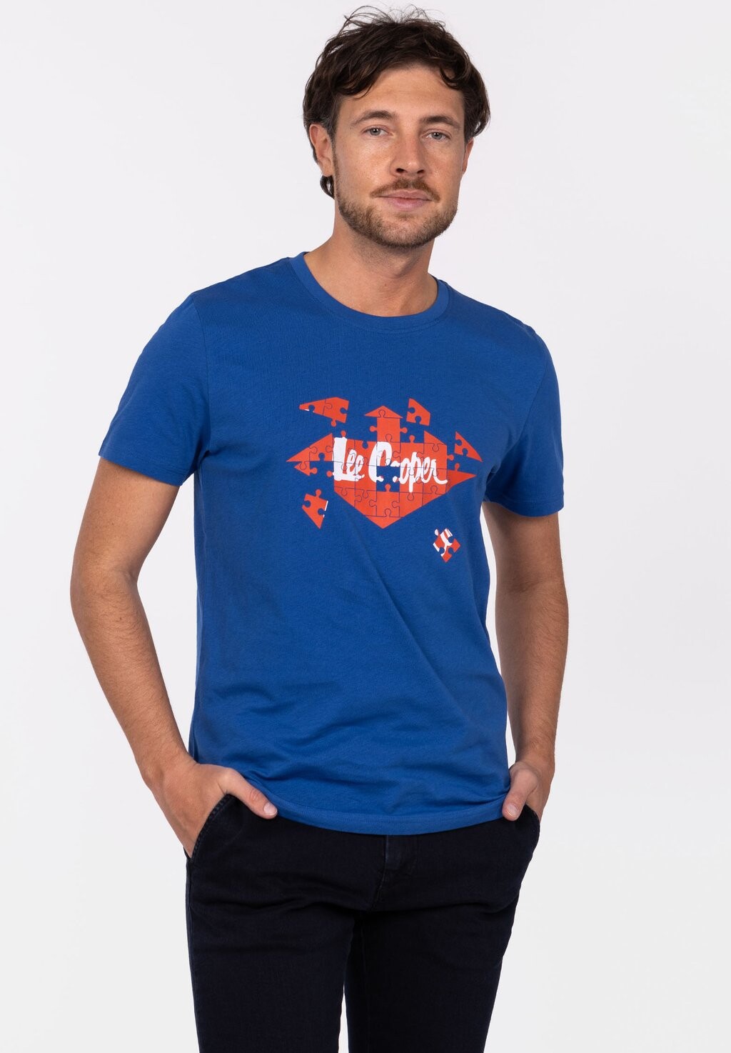 

Футболка с принтом Lee Cooper, синий