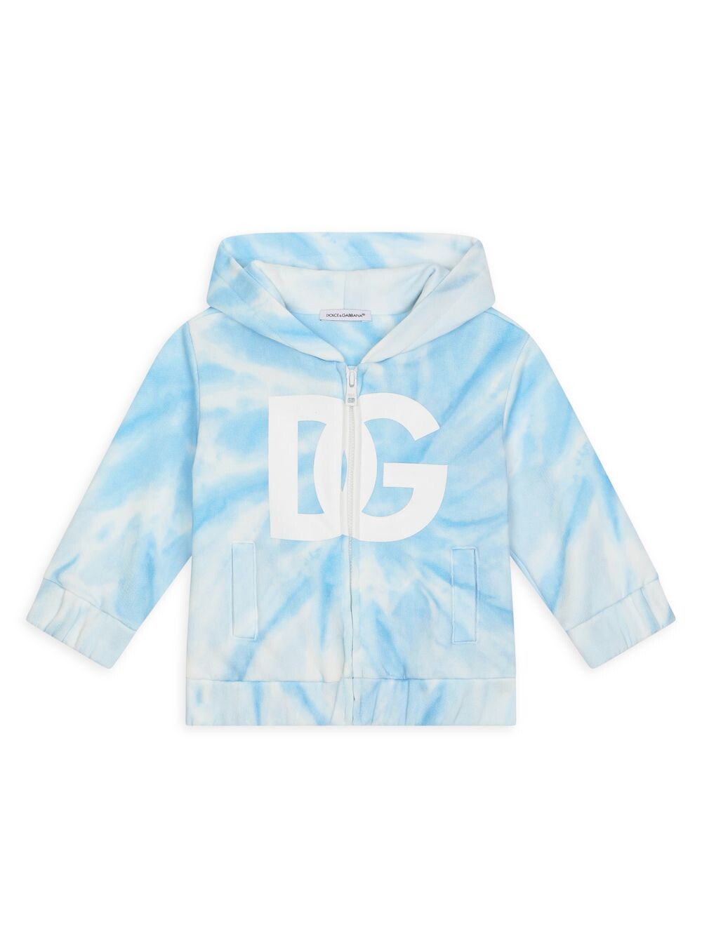 

Худи Baby's Tie-Dye с логотипом DOLCE&GABBANA, синий