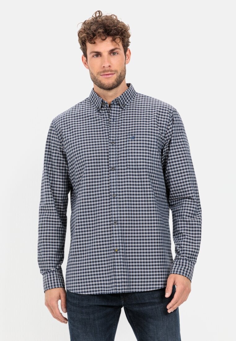 

Рубашка MIT BUTTON-DOWN KRAGEN camel active, цвет night blue