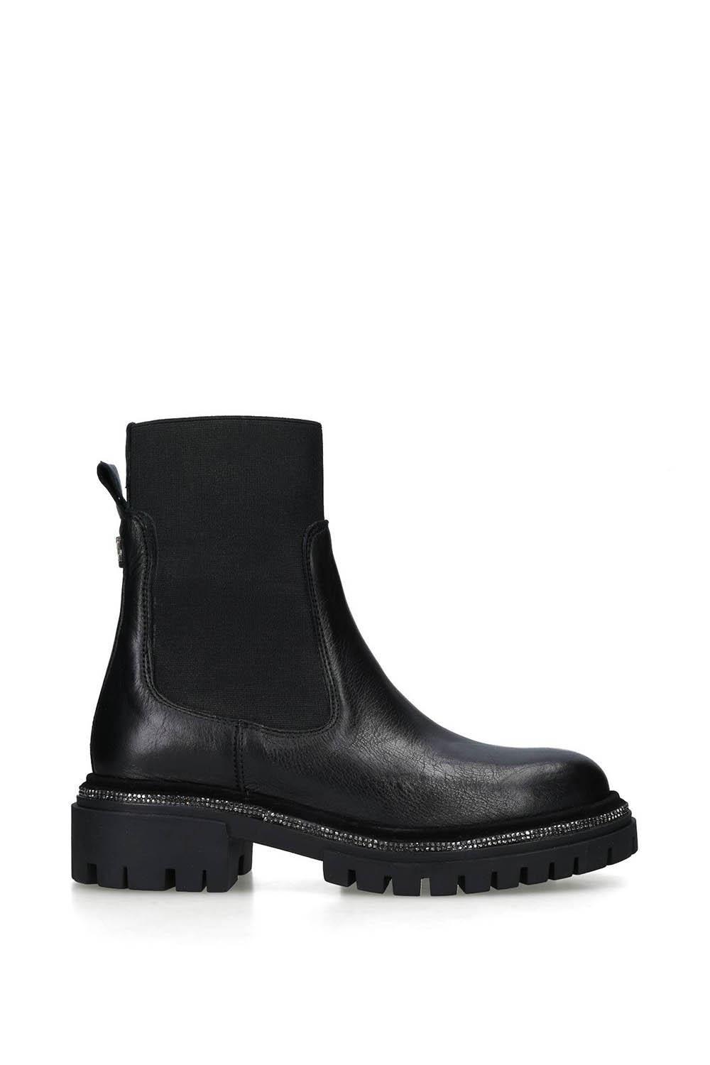 Кожаные ботинки Dazzle Ankle Carvela, черный кожаные ботинки secure lace up 2 carvela черный