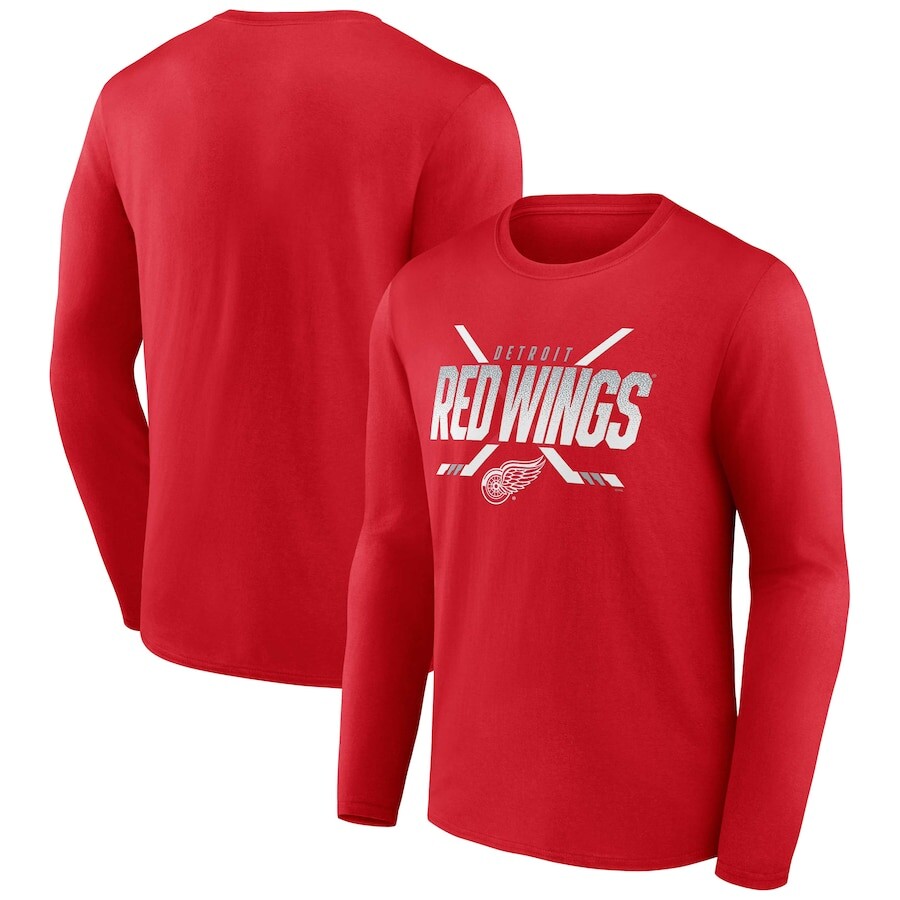 

Футболка с длинным рукавом Fanatics Branded Detroit Red Wings, красный