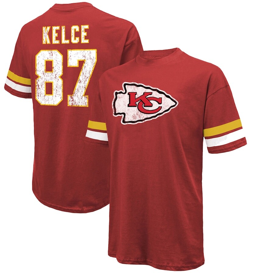 

Футболка с коротким рукавом Majestic Threads Kansas City Chiefs, красный