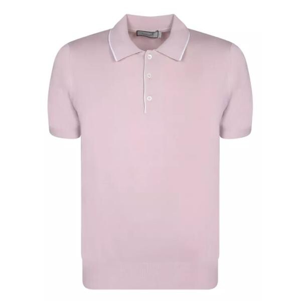 

Футболка cotton polo shirt Canali, розовый