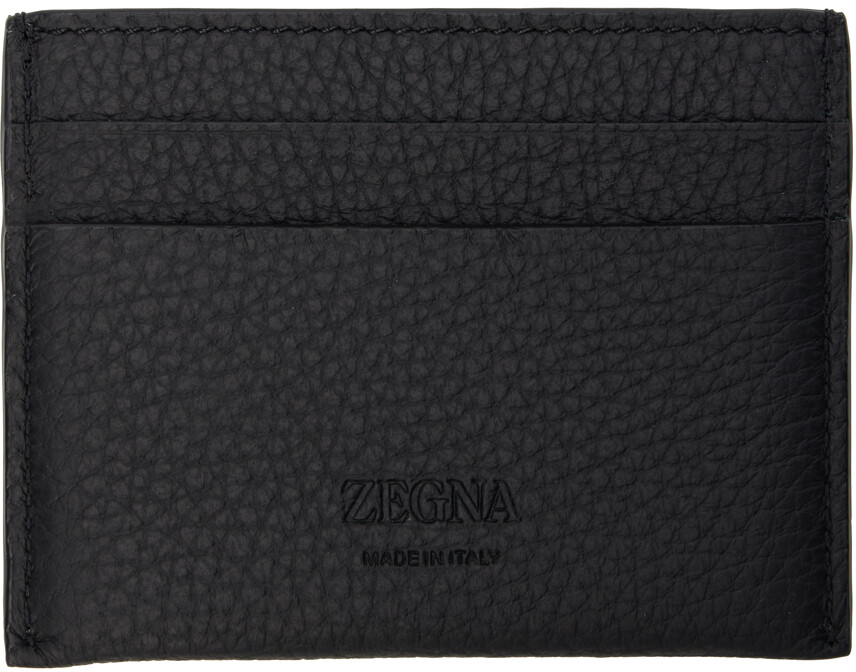 

Черный простой визитница Ner ZEGNA