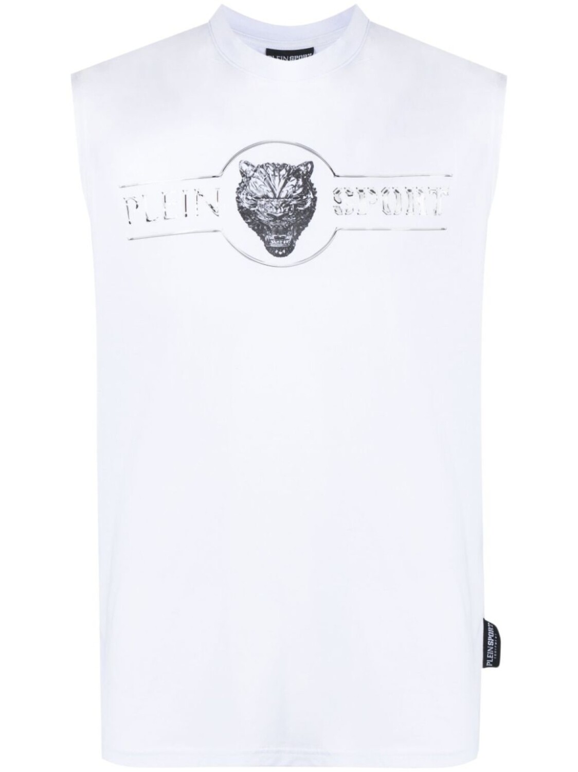 

Plein Sport топ с логотипом, белый