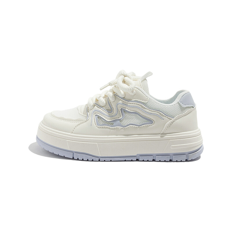 

Кроссовки MEAKKEA Skateboarding Shoes Women's Low-top, белый/фиолетовый
