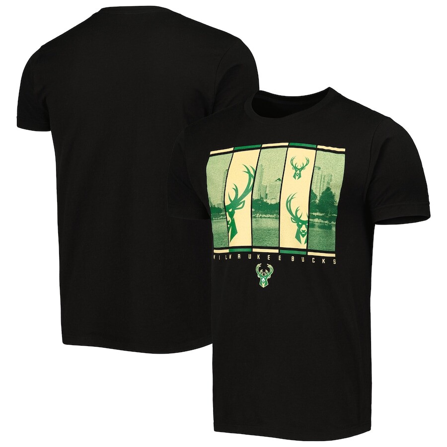 

Футболка с коротким рукавом Stadium Essentials Milwaukee Bucks, черный
