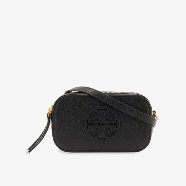 

Миниатюрная кожаная сумка через плечо Miller Tory Burch, черный