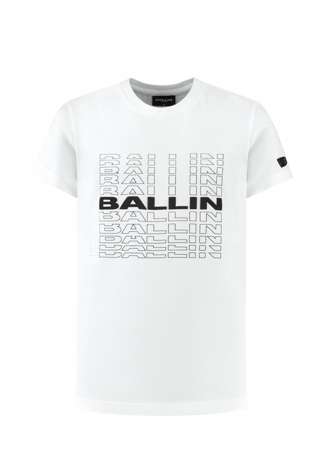 

Футболка с принтом SLIM FIT CREWNECK SS Ballin, цвет white