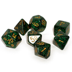 

Аксессуары Chessex Chessex Dice Set: Speckled Golden Recon (7)