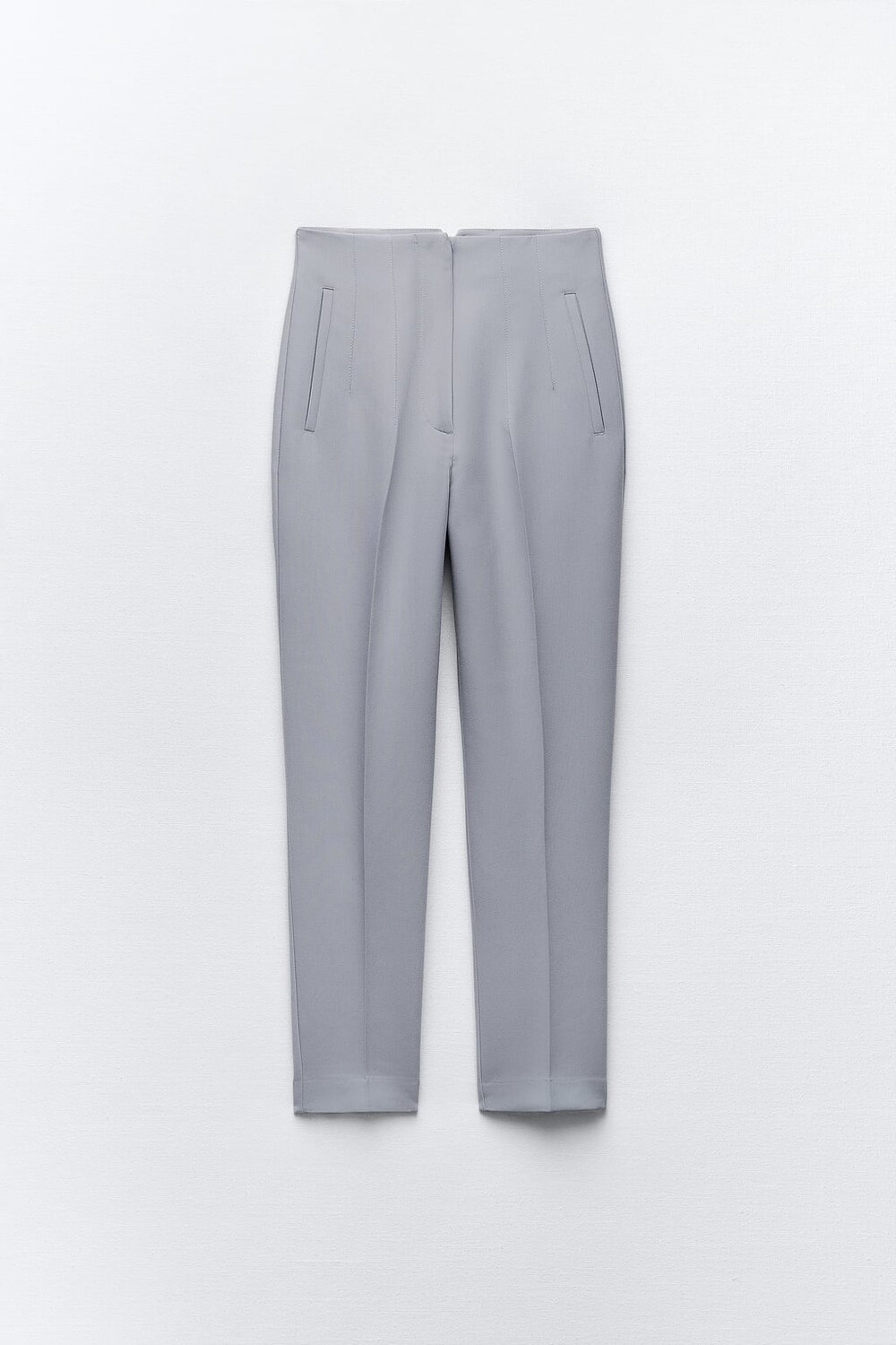 

Брюки с высокой талией ZARA, синий