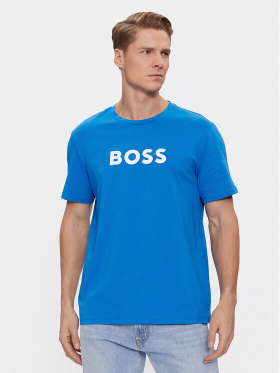 

Футболка стандартного кроя Boss, синий