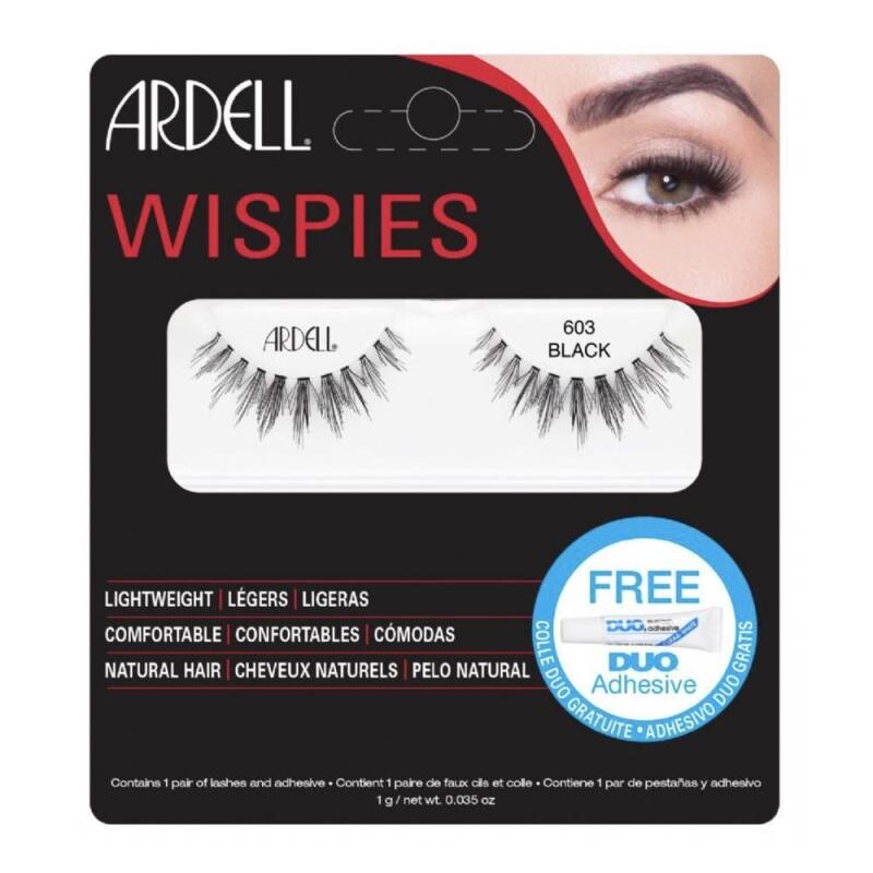

Ardell Накладные ресницы Wispies 603 Black + Duo Adhesive клей для ресниц 1г