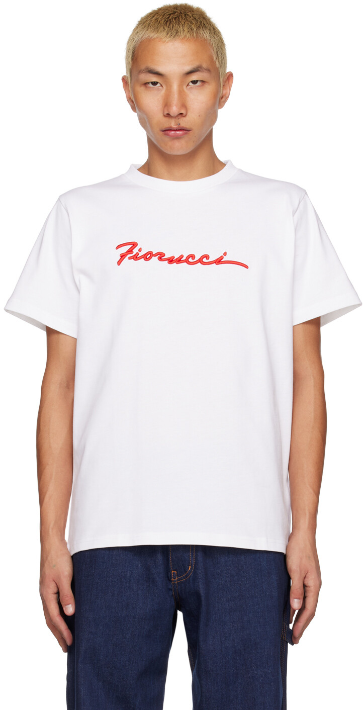 

Белая футболка с завитушками Fiorucci