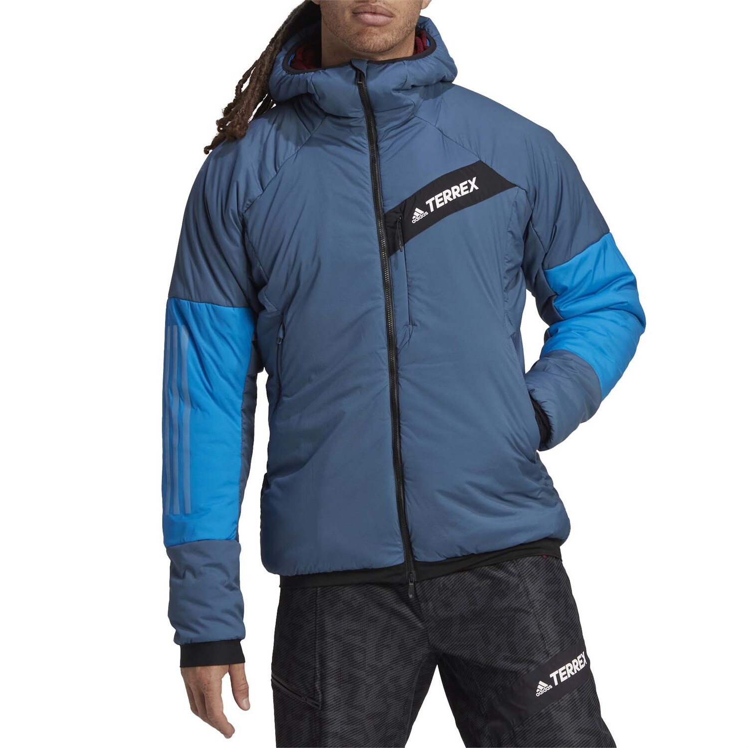 

Куртка с капюшоном Adidas Techrock Primaloft Stretch, wonder steel