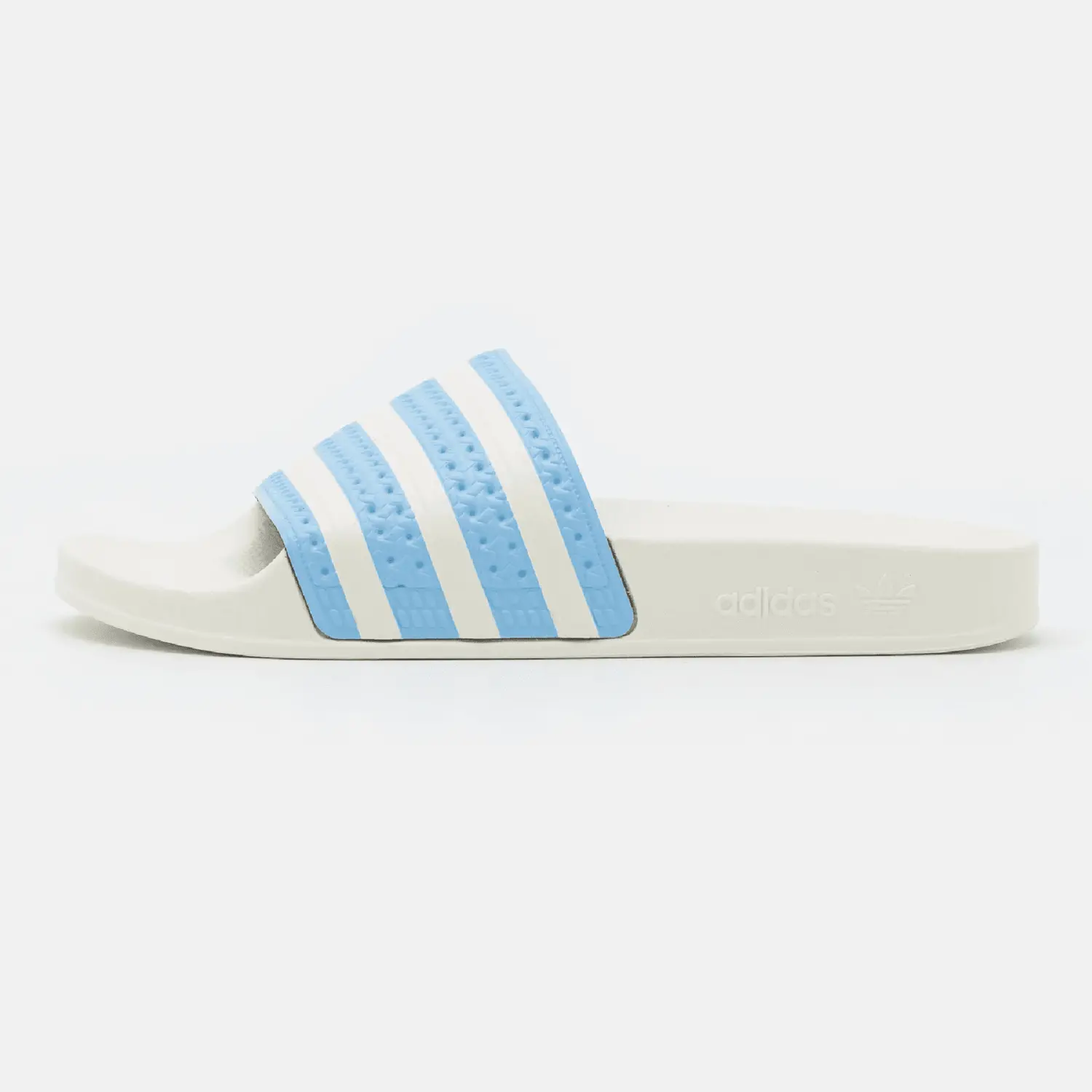 

Сандалии на плоской подошве Adidas Originals Adilette, белый/голубой