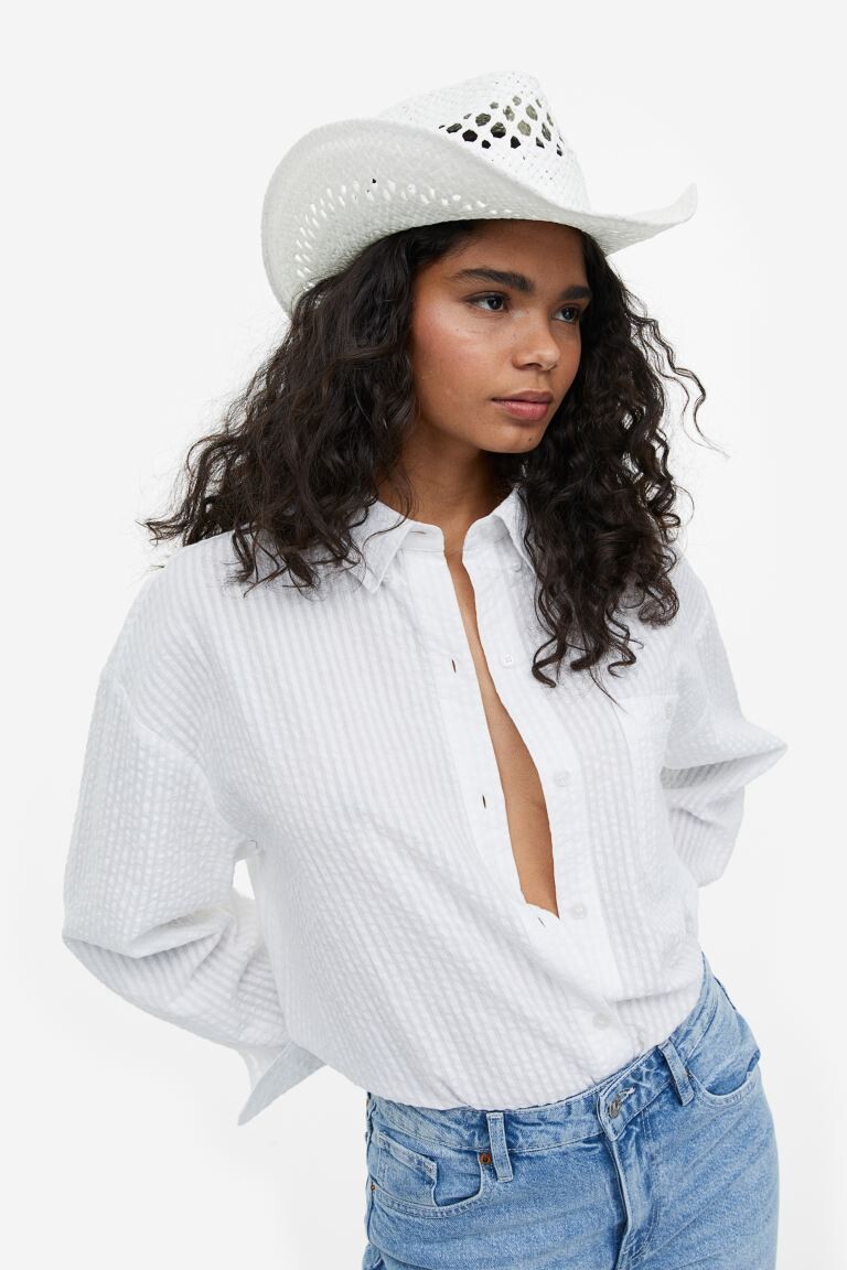 

Соломенная шляпа H&M, белый