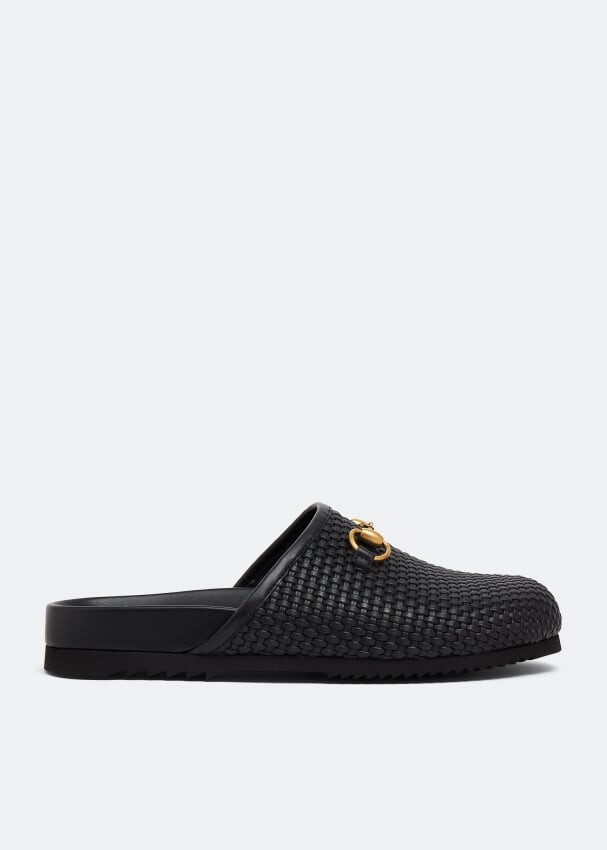 

Мюли GUCCI GG Horsebit mules, черный