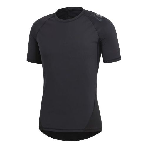 Футболка Adidas Ask Spr Solid Short Sleeved Male Black, Черный пижама uniqlo satin short sleeved розовый