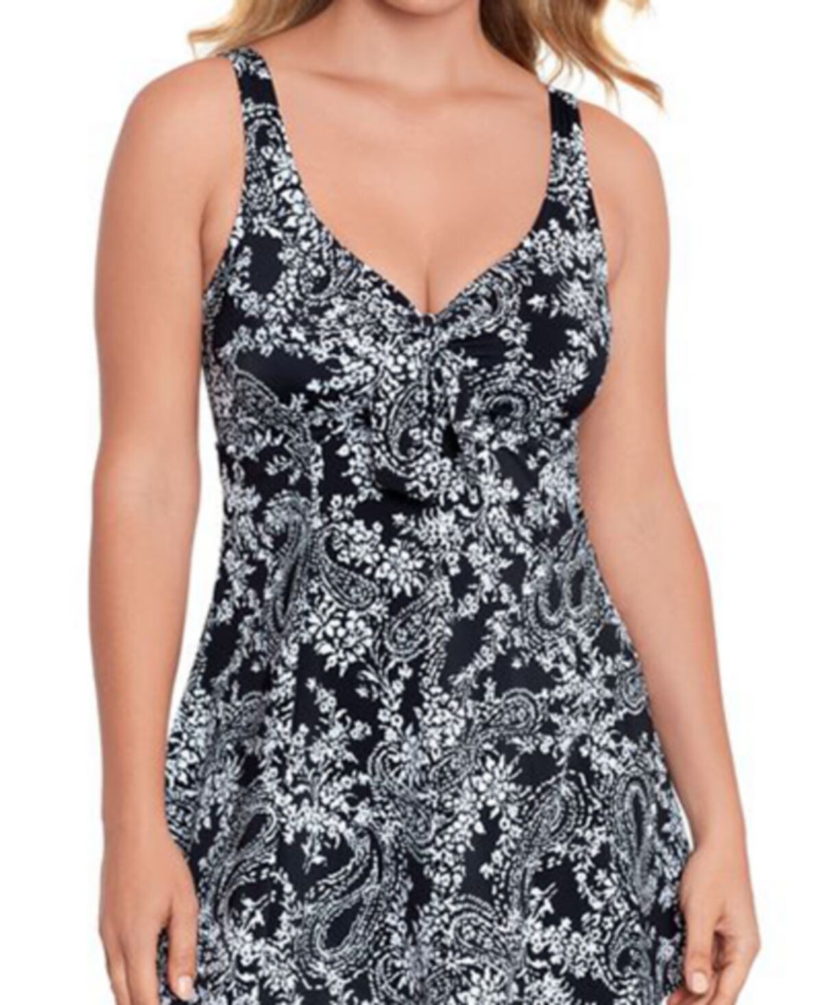 

Женский купальник с бантом на животе, созданный для macy's Swim Solutions, мульти, Серый