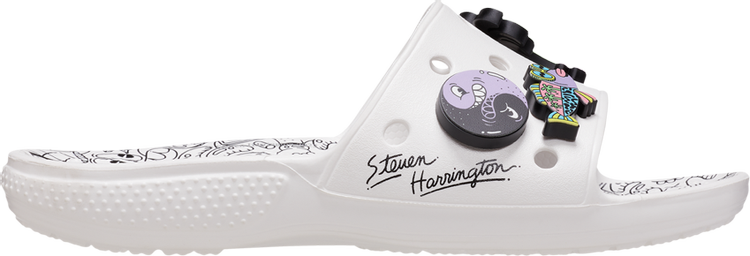 Сандалии Steven Harrington x Classic Slide Quickstrike - White Black, белый