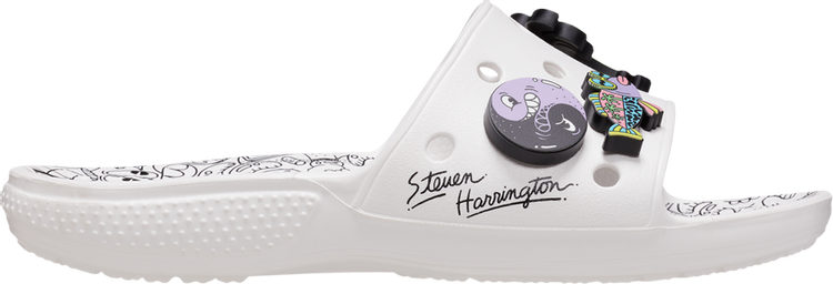 

Сандалии Steven Harrington x Classic Slide Quickstrike - White Black, белый