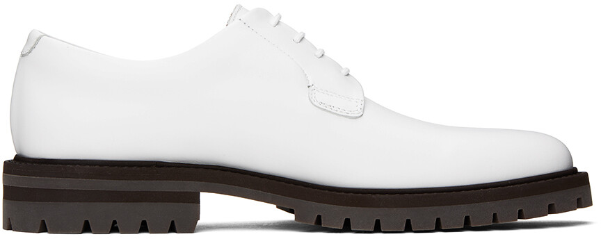 

Белые кожаные дерби Common Projects