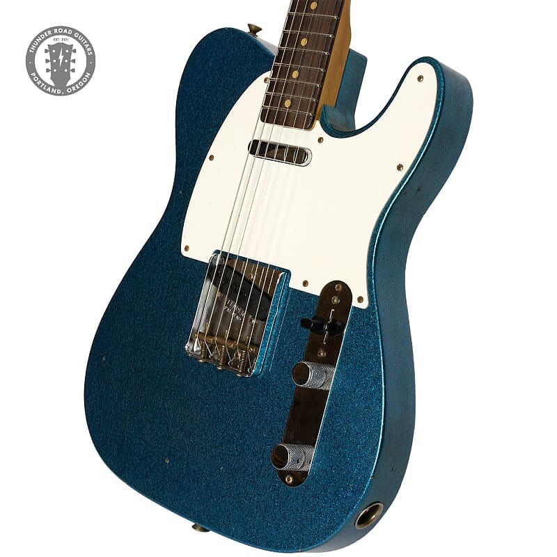

Новый Fender Custom Shop Limited Edition 1960 Journeyman Telecaster Aged Blue Sparkle