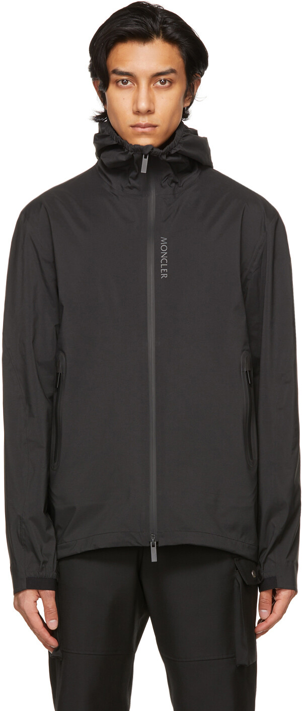 

Черный матовый черный жакет Girel Moncler
