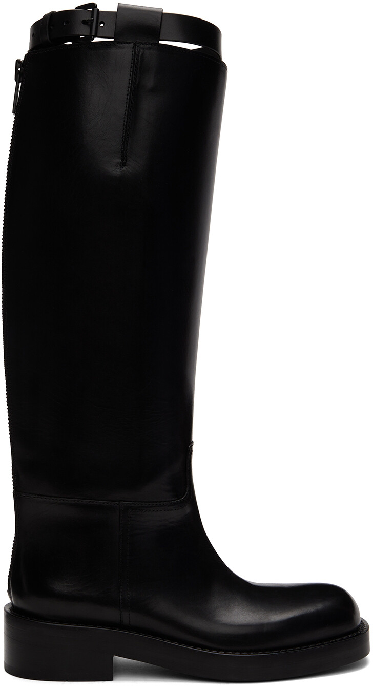 

Черные сапоги Stan для верховой езды Ann Demeulemeester