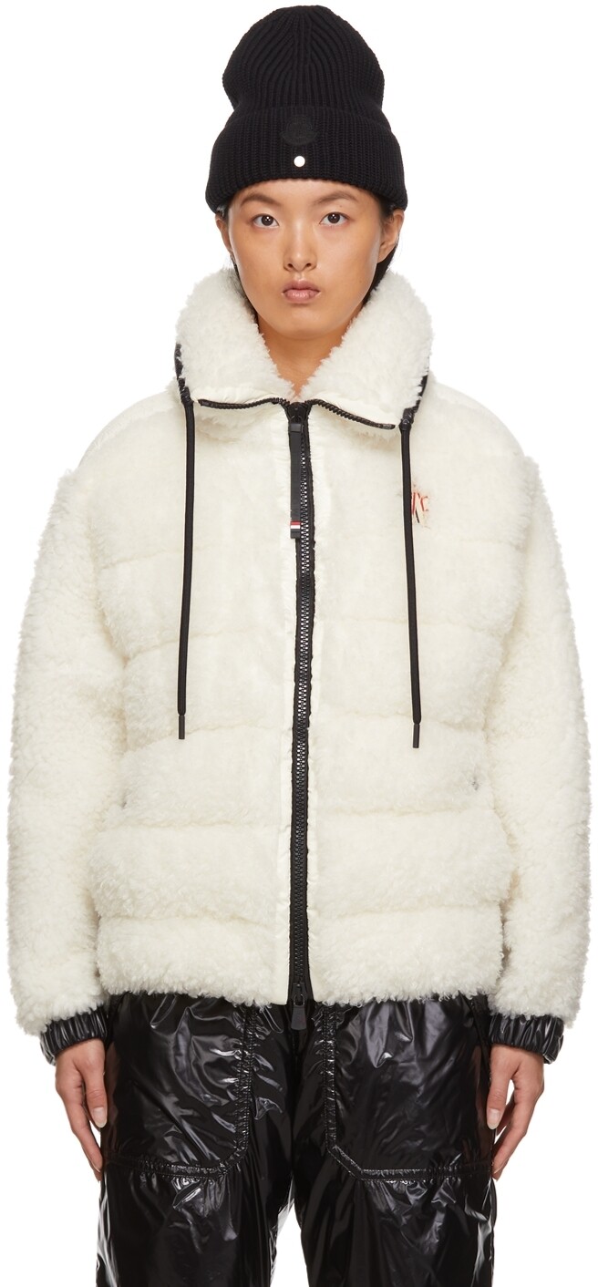 

Флисовая куртка Off-White Teddy Bear Moncler Grenoble, Белый