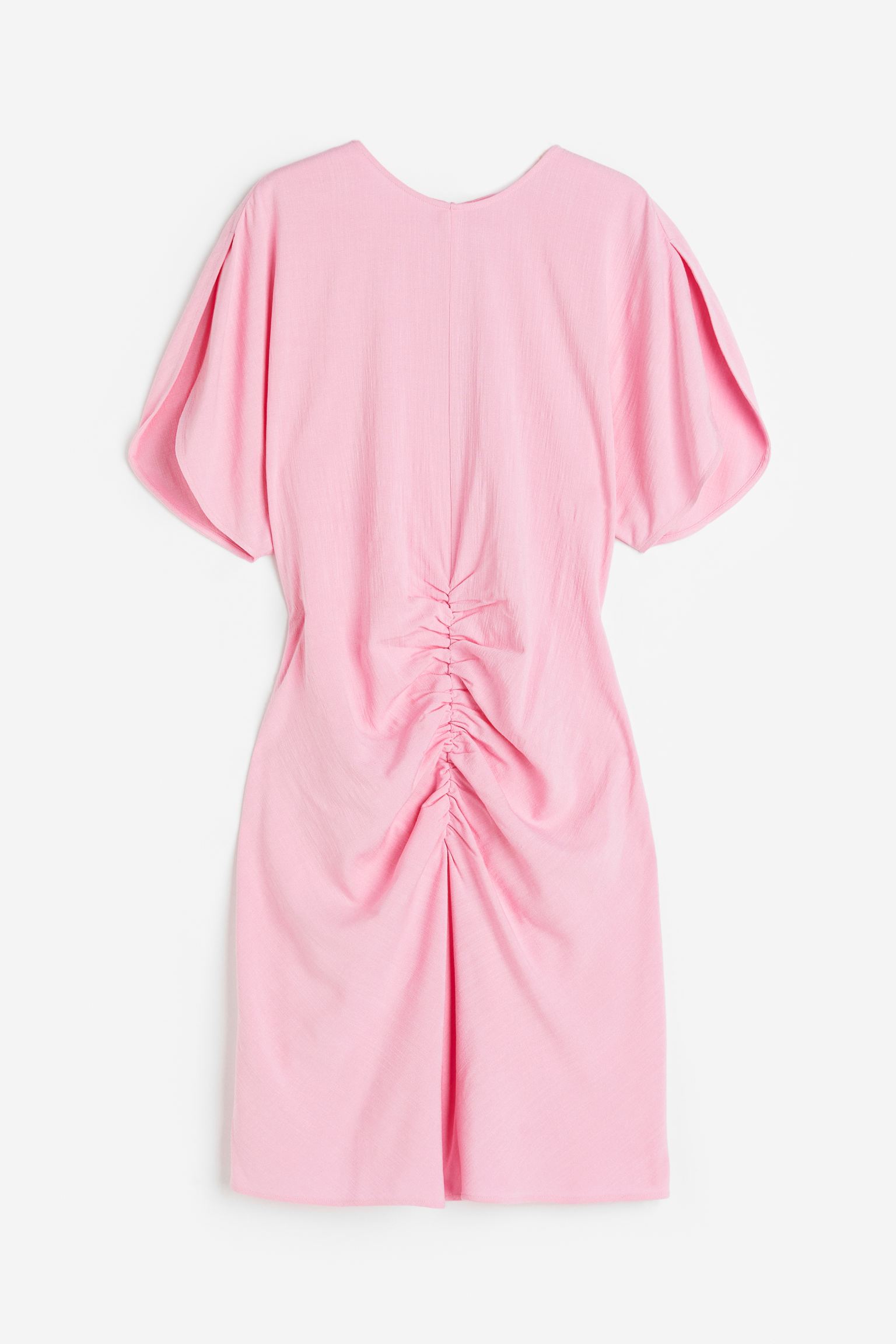 Платье H&M Slit-sleeved, светло-розовый платье короткое с круглым вырезом и короткими рукавами blinewood m разноцветный