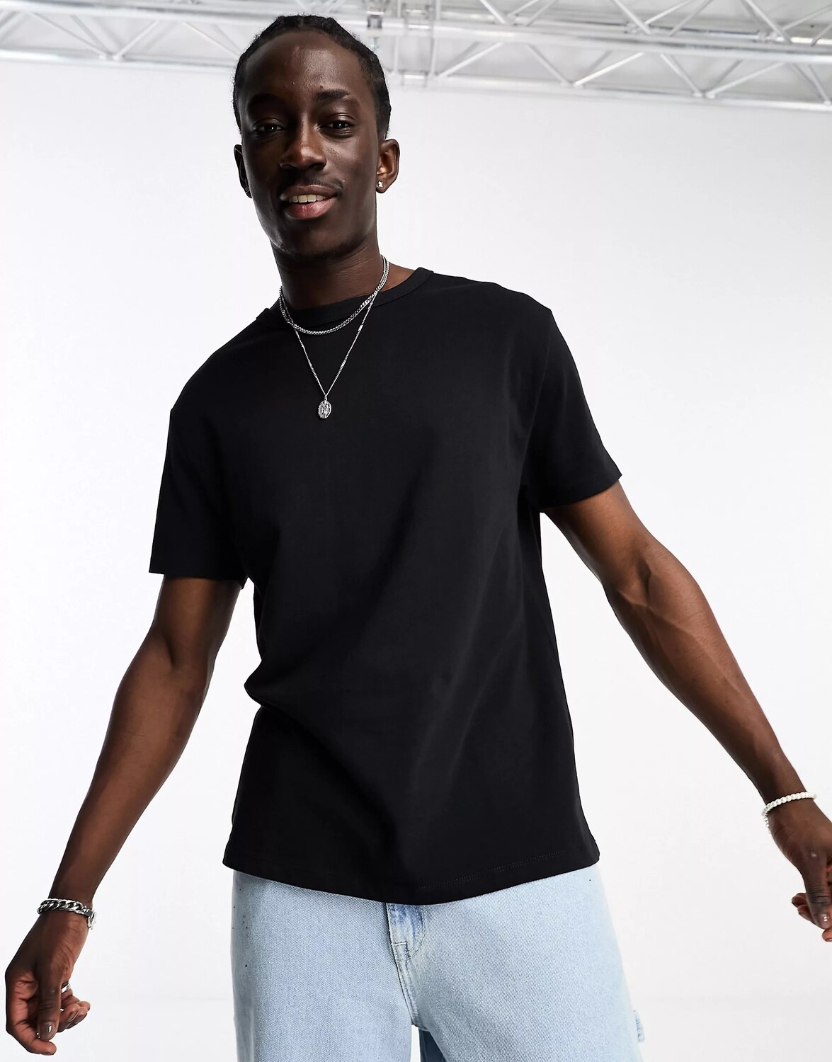 

Футболка Asos Design Premium Relaxed Fit, черный