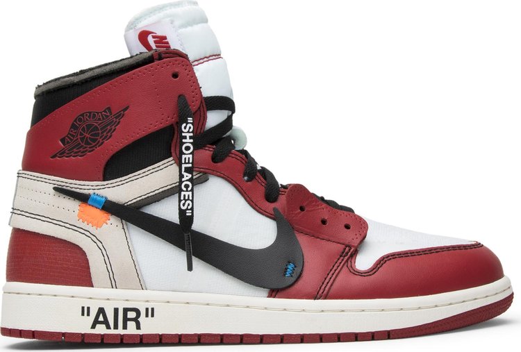 Nike air jordan on sale 1 off white red