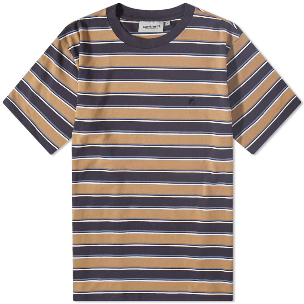 

Футболка Carhartt WIP Leone Stripe Tee, Серый