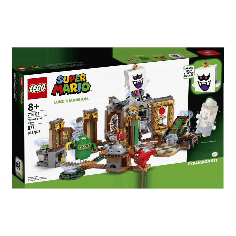 Конструктор LEGO Super Mario 71401 Дополнительный набор Luigi’s Mansion: призрачные прятки конструктор lego super mario 71401 дополнительный набор luigi’s mansion призрачные прятки 877 дет