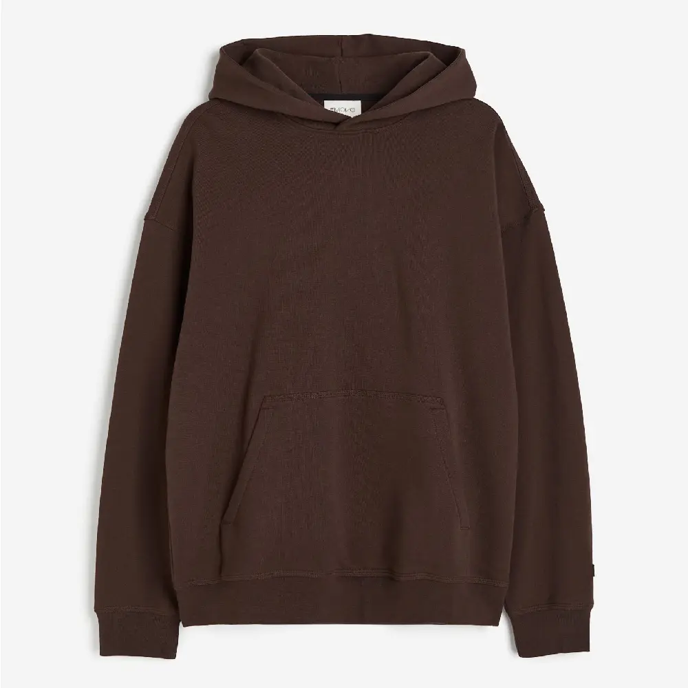 

Спортивная толстовка H&M DryMove Loose Fit Training, темно-коричневый