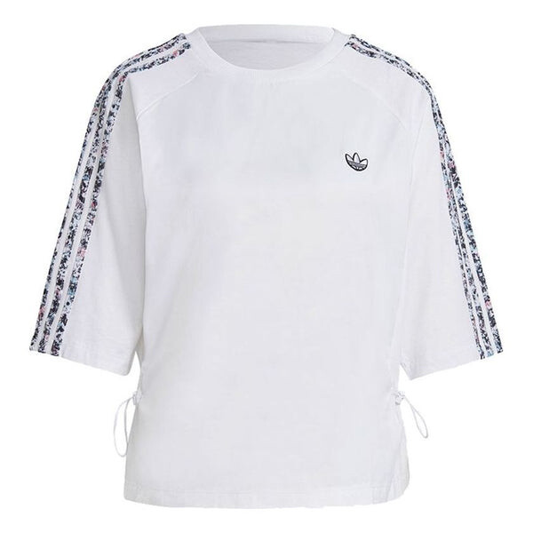 

Футболка Adidas originals Boxy T-shirt Casual Sports Round Neck Short Sleeve White T-Shirt, Белый