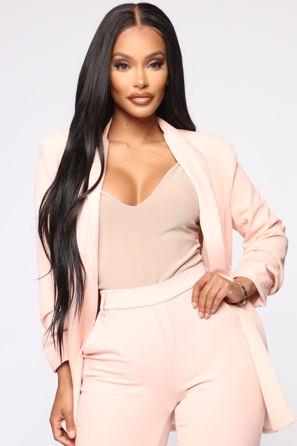 

Блейзер Fashion Nova JK18888Z, розовый