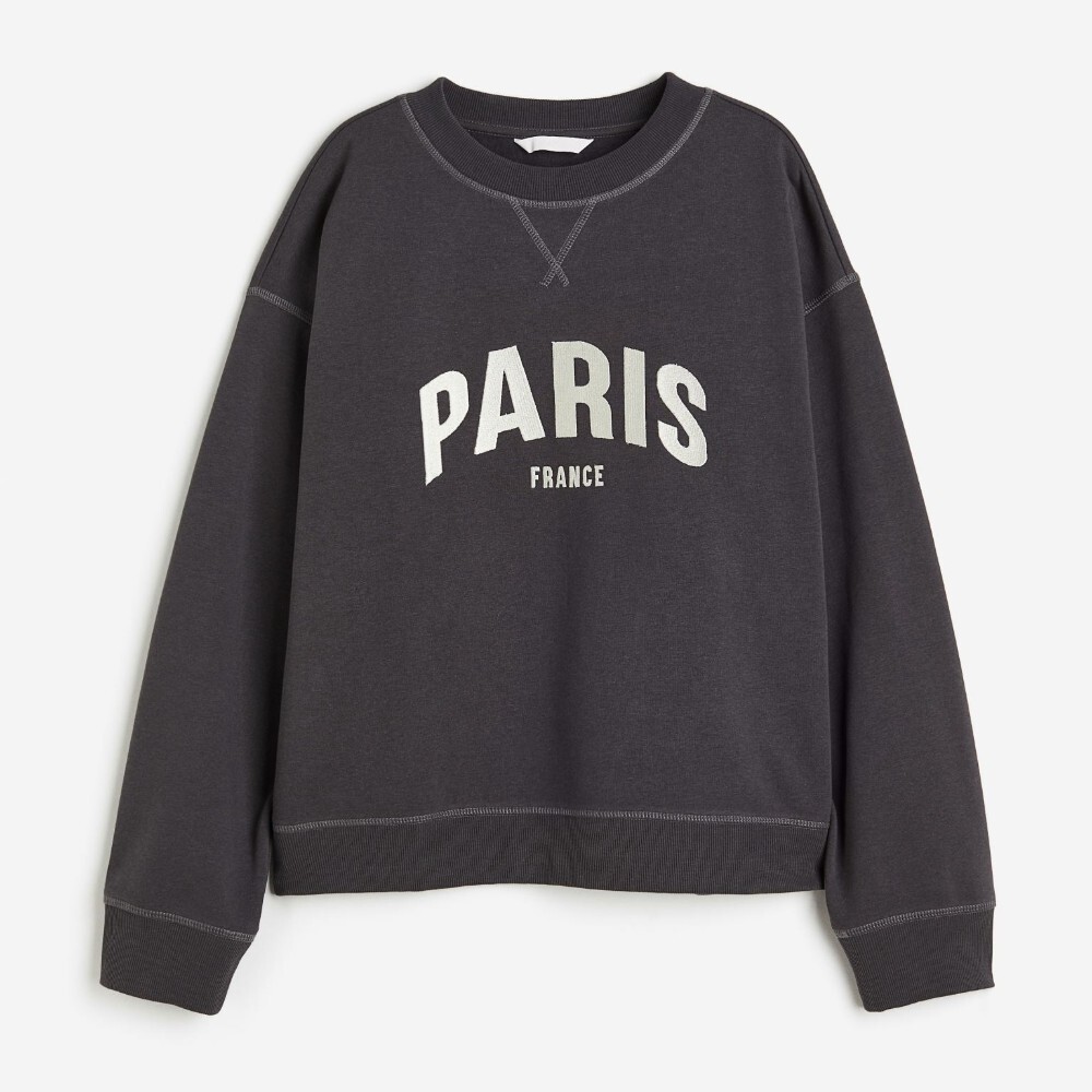

Свитшот H&M Paris, темно-серый