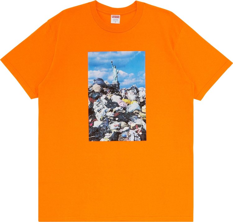 Футболка Supreme Trash Tee 'Orange', оранжевый футболка supreme bling tee burnt orange оранжевый