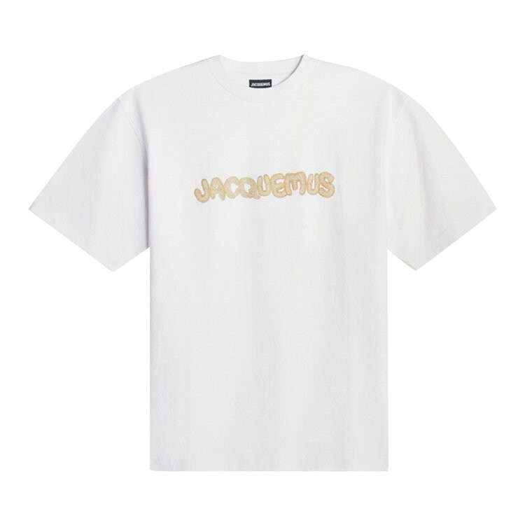 

Футболка Jacquemus Le T-Shirt Raphia 'White', белый
