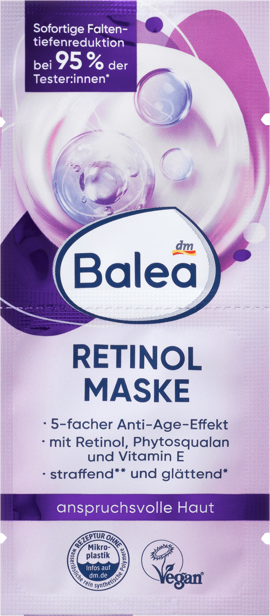 Маска для лица с ретинолом (2х8 мл) 16 мл. Balea
