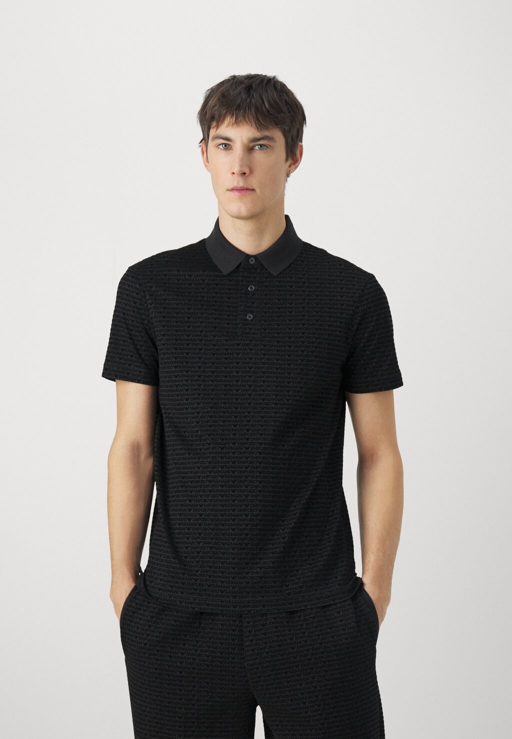 

Поло Emporio Armani, черный