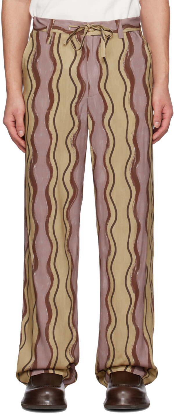 

Коричневые брюки Le Raphia 'Le Pantalon Meio' Jacquemus, Коричневый