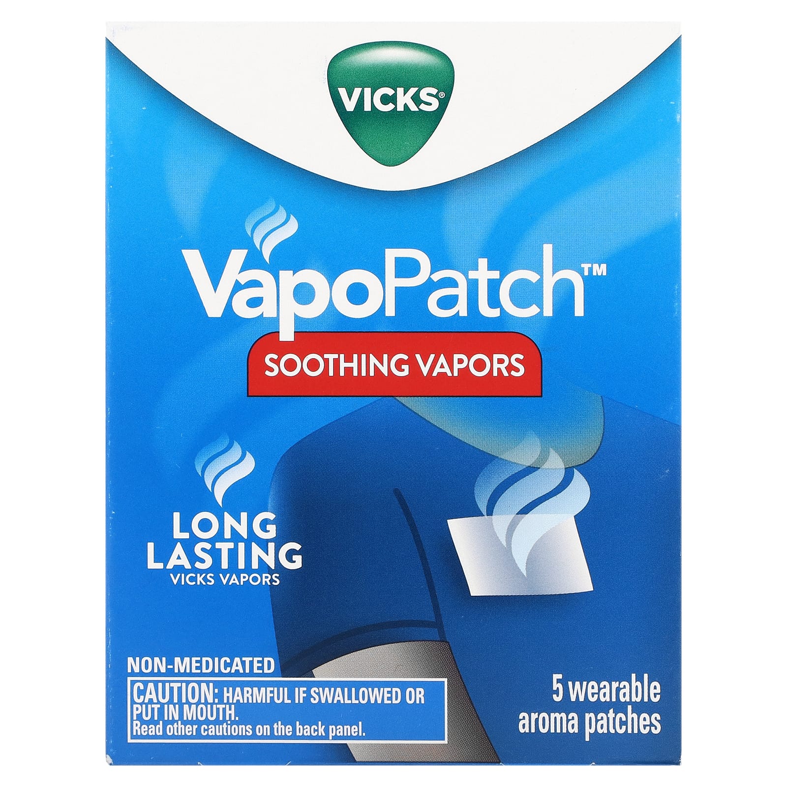 Патчи Vicks Soothing Vapors с ароматом, 5 патчей vicks vapopatch soothing vapors 5 патчей с ароматом для ношения