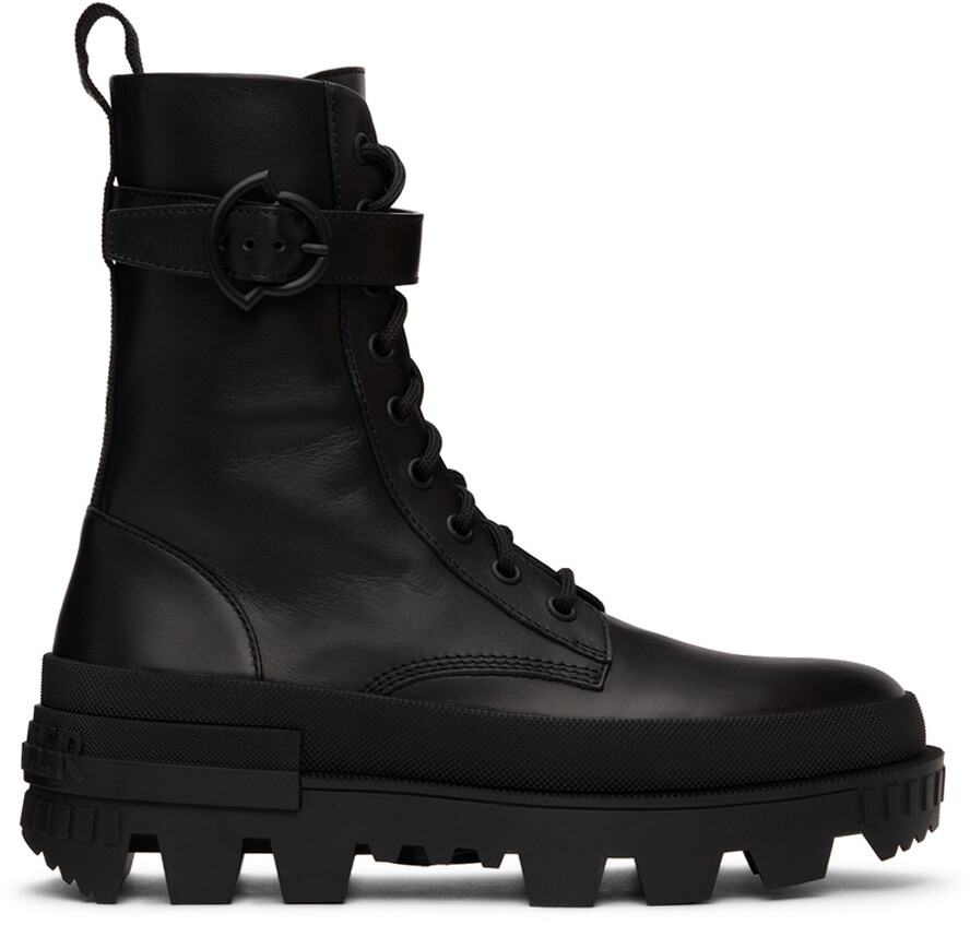 Черные ботинки на шнуровке Carinne Moncler