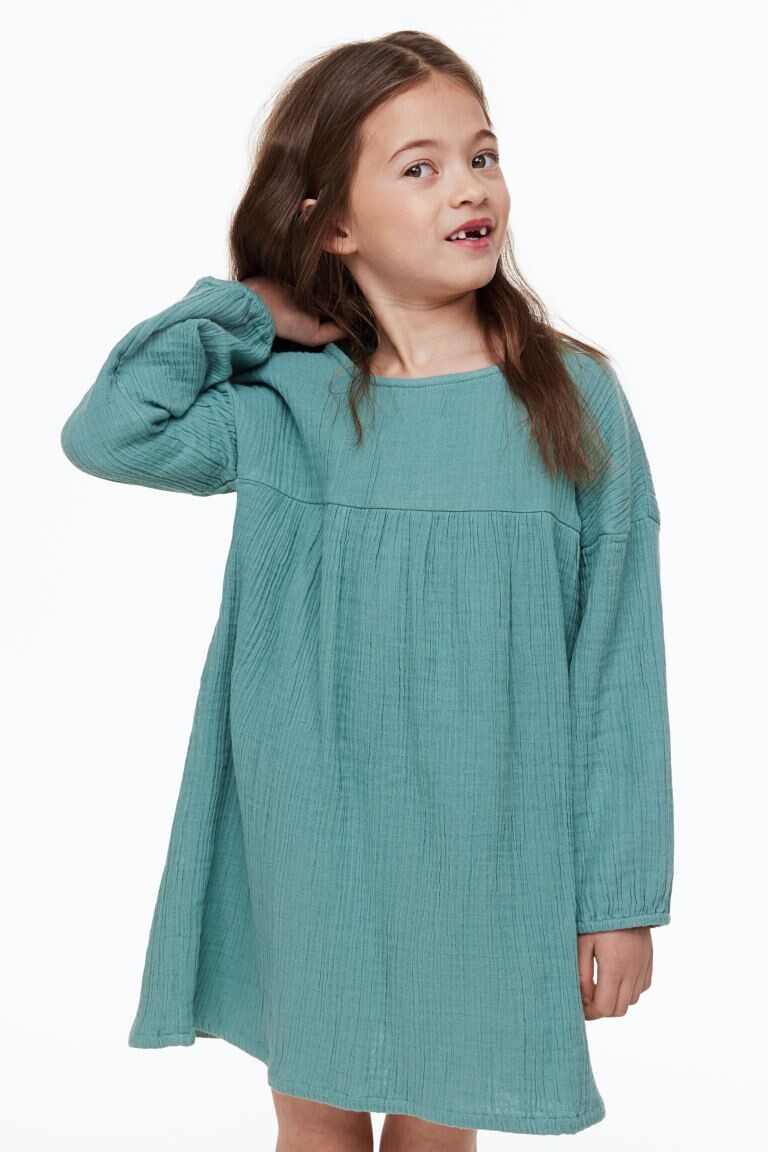 

Платье А-силуэта H&M, темно-бирюзовый