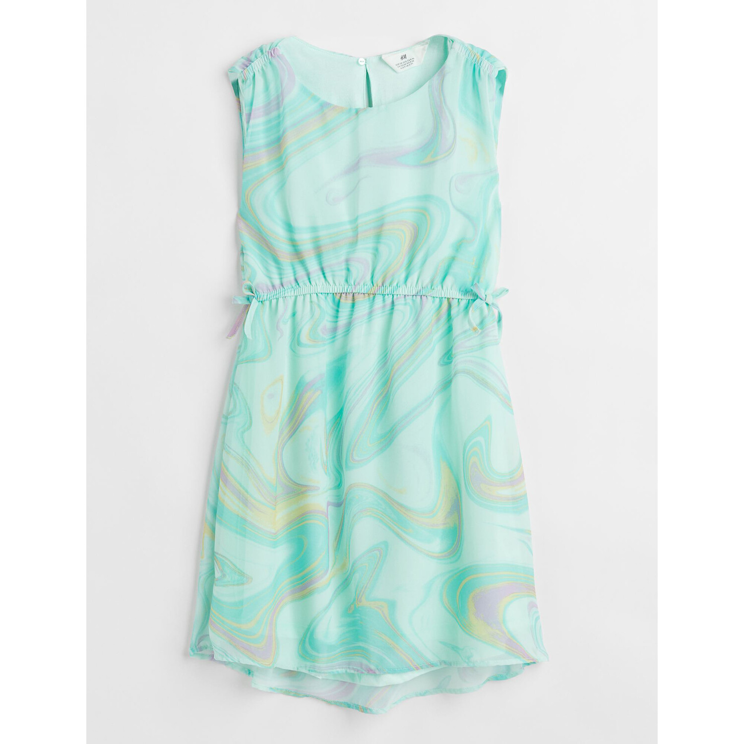 

Шифоновое платье H&M Marbled, светло-бирюзовый