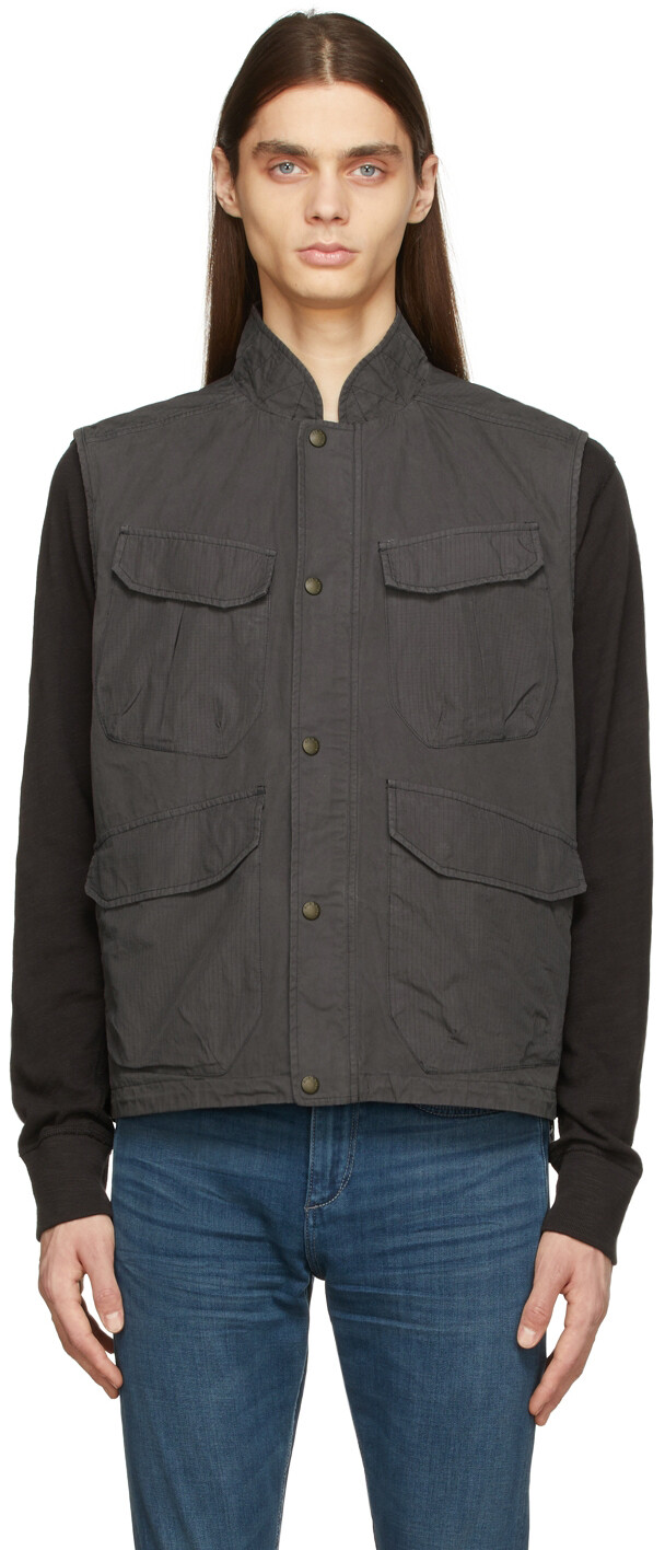

Черный жилет Trent из рипстопа rag & bone